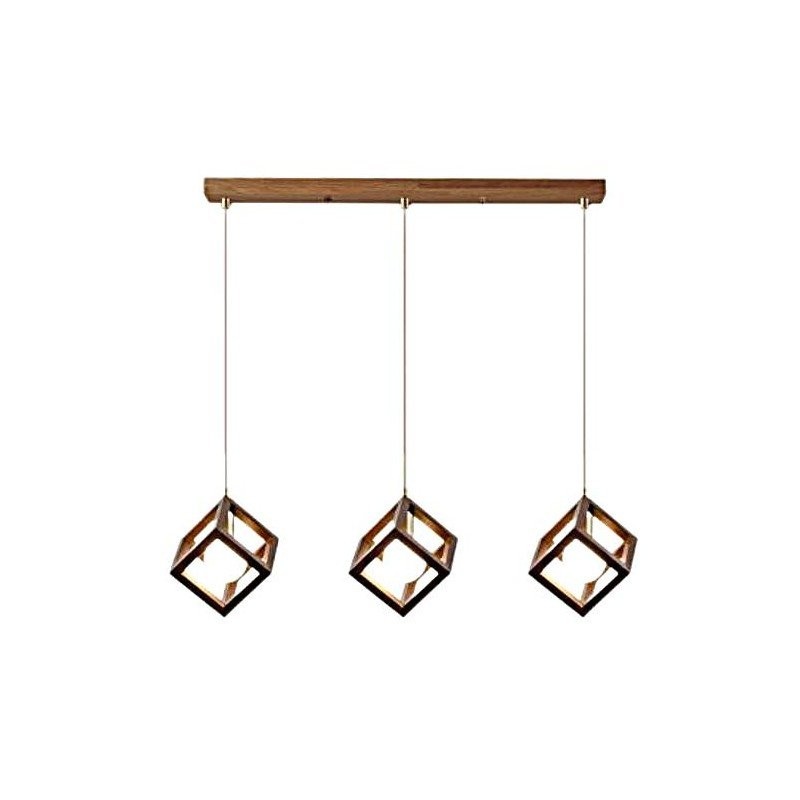 CUBIC Wooden Pendant Light