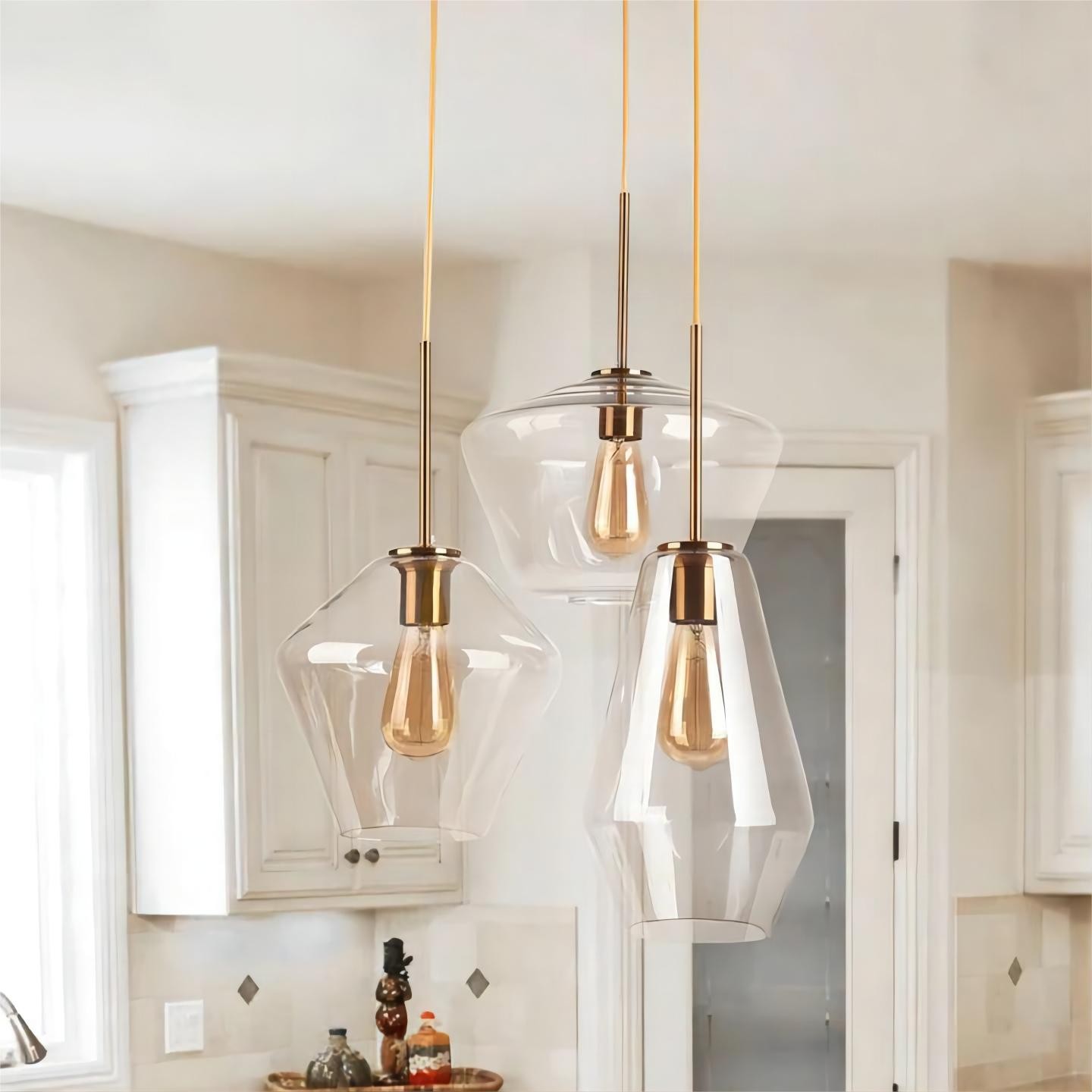 Geometric Glass Pendant Light
