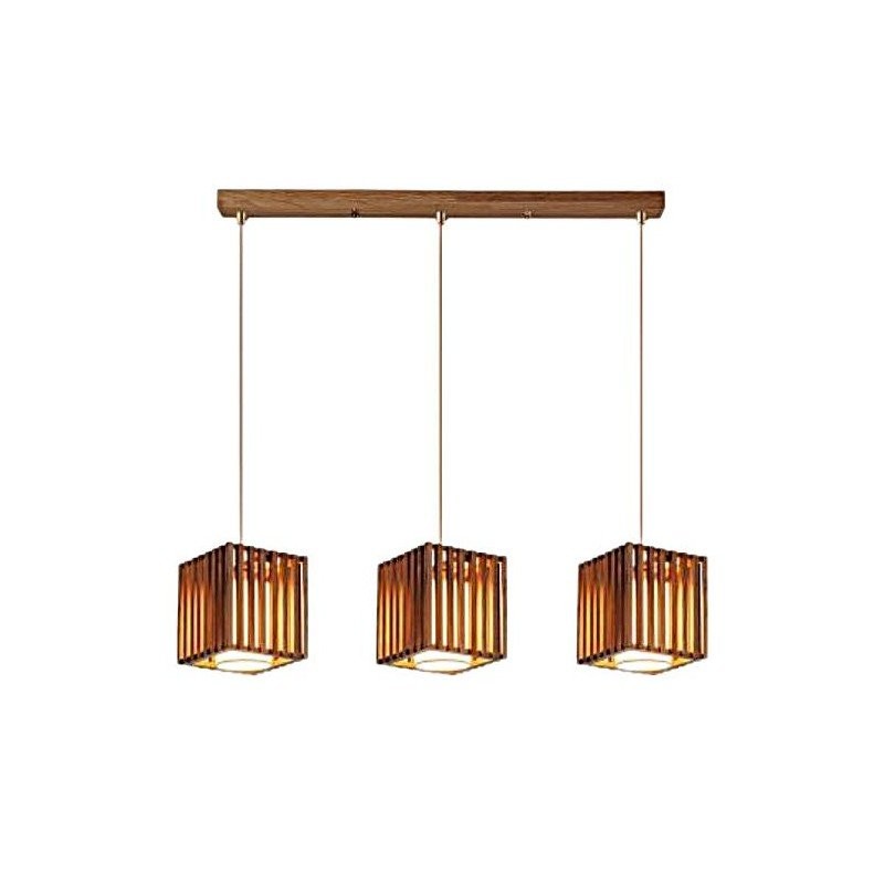 CUBIC Wooden Pendant Light