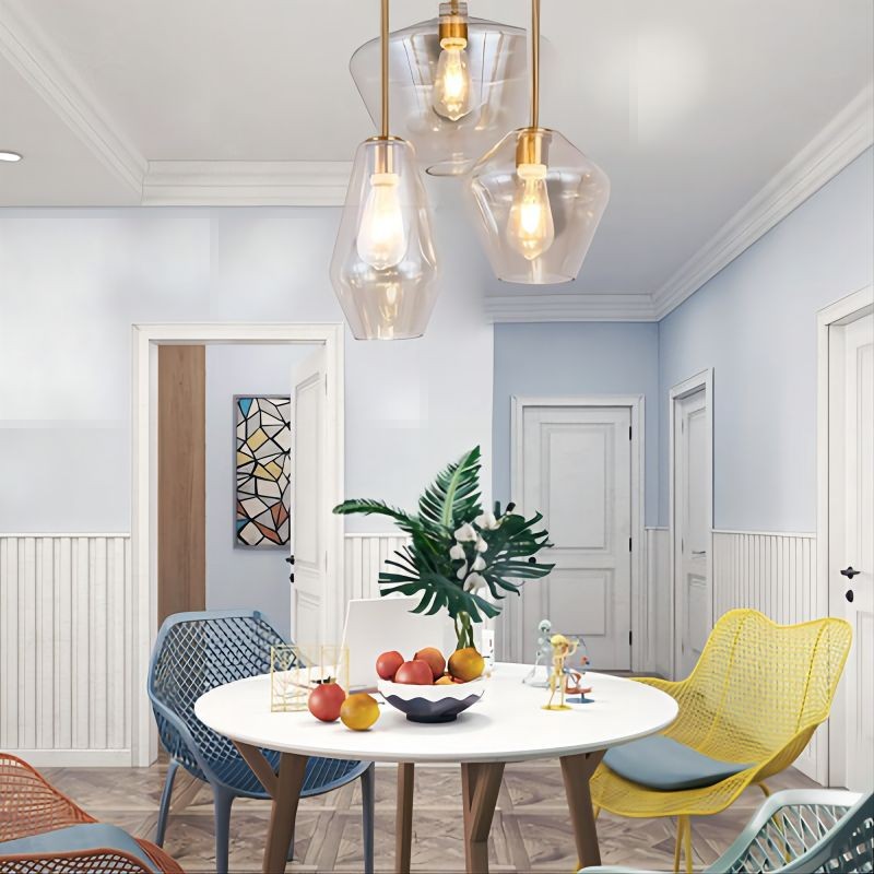 Geometric Glass Pendant Light