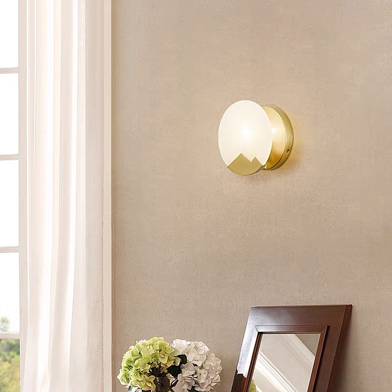 Pure Copper Marble Wall Lamp