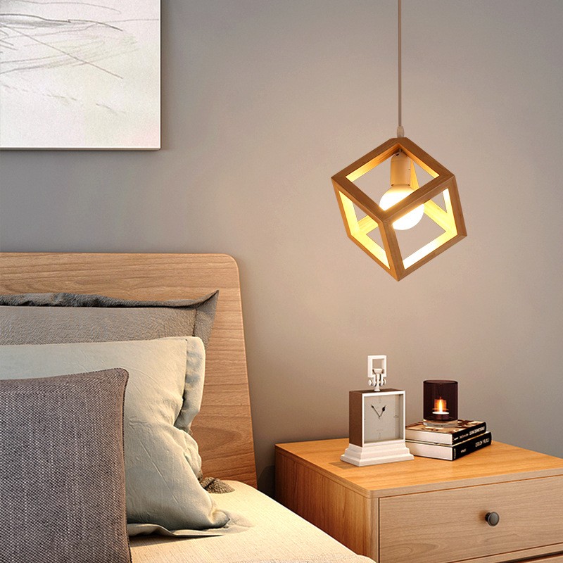 CUBIC Wooden Pendant Light