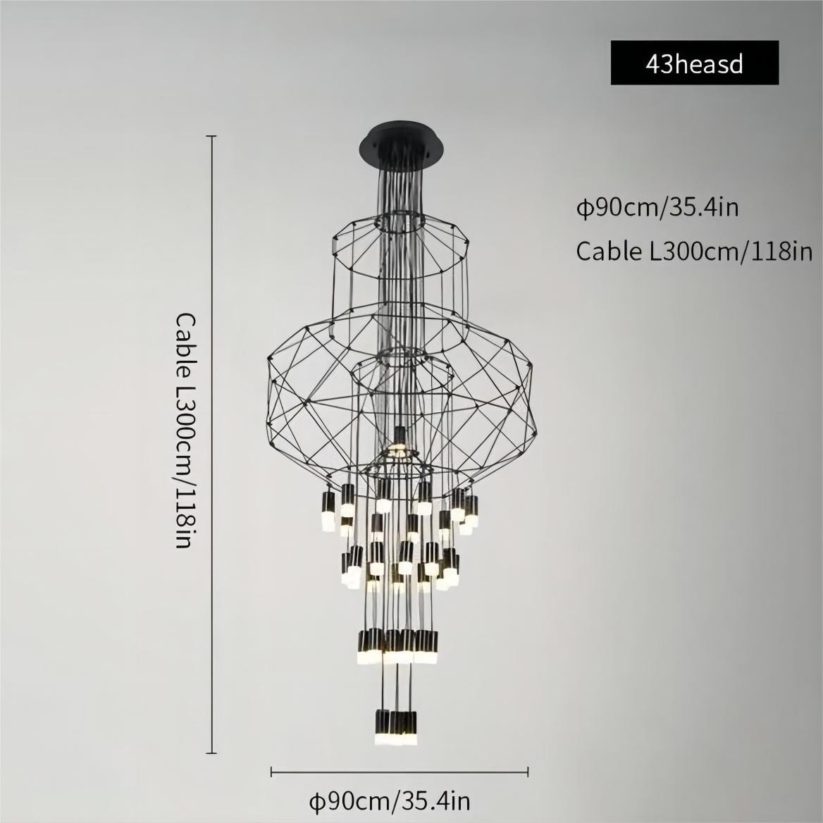 Wireflow Chandelier