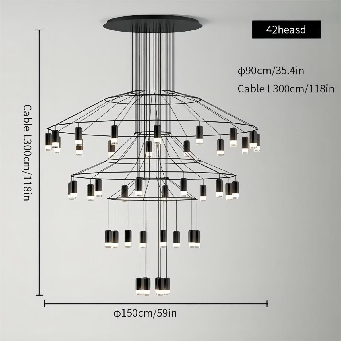 Wireflow Chandelier