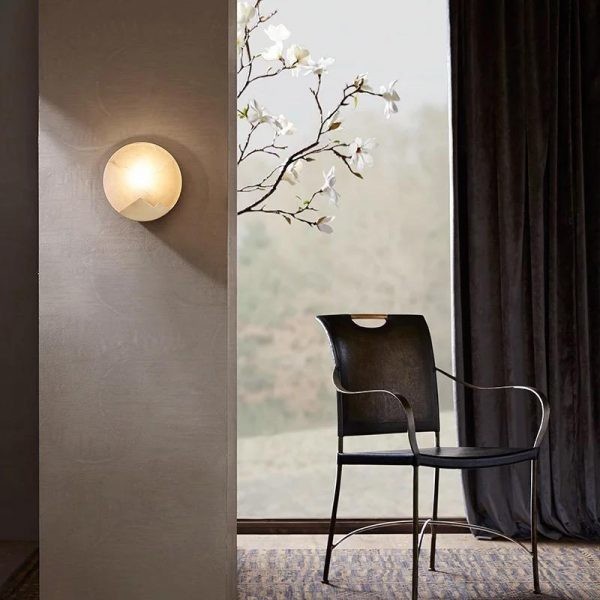 Pure Copper Marble Wall Lamp