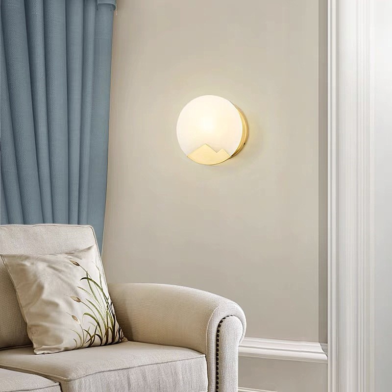 Pure Copper Marble Wall Lamp