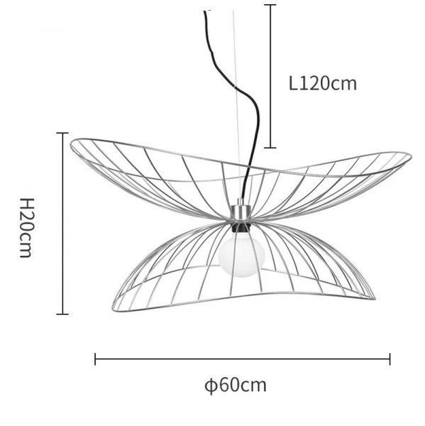 Ray metal pendant light