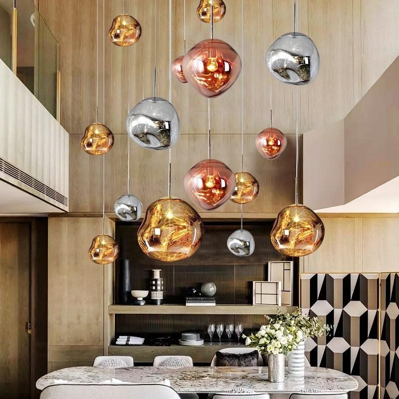 Glass Melt Pendant Light