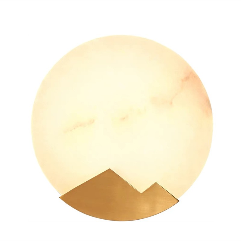 Pure Copper Marble Wall Lamp