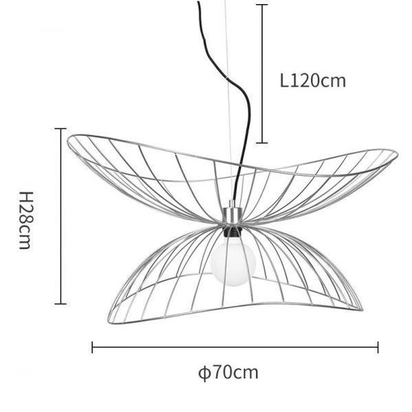 Ray metal pendant light