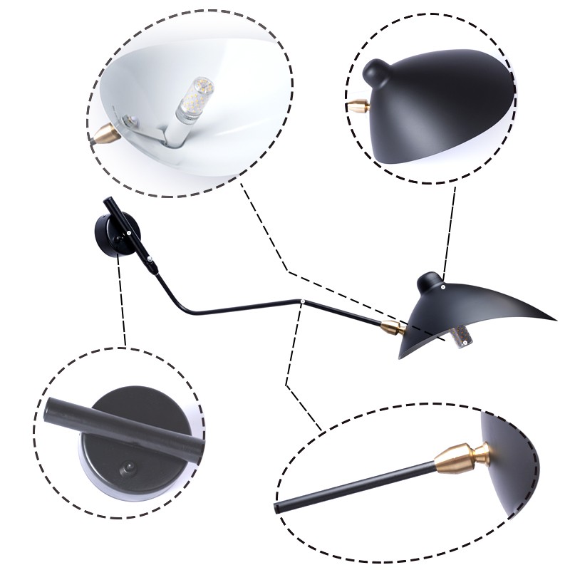 Serge Mouille Wall Sconce