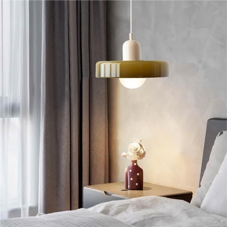 Morandi Disc Orb Glass Pendant Lamp S8