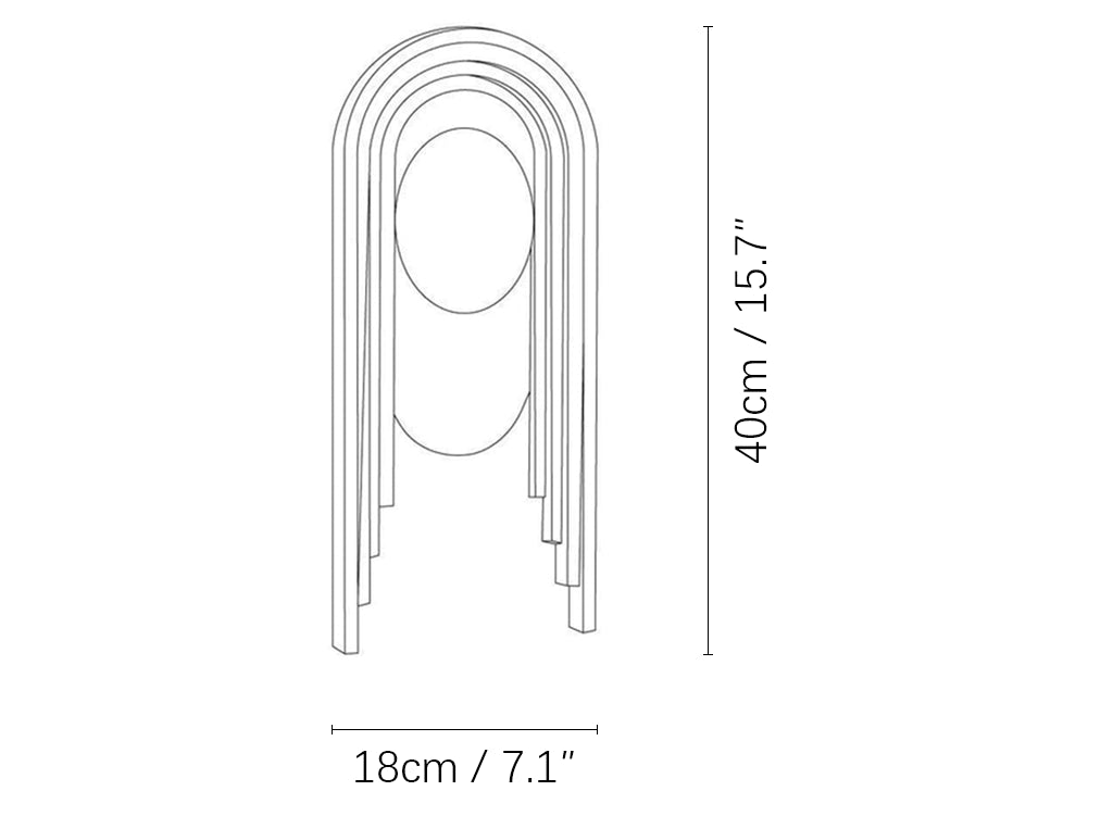 Travertine Vima Wall Light