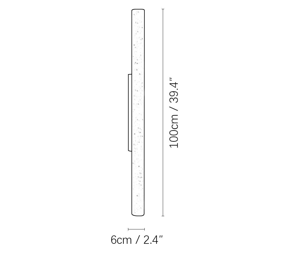 Column Travertine Wall Light