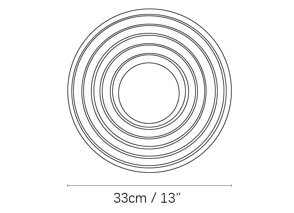 Round Orbit Rings Wall Lamp