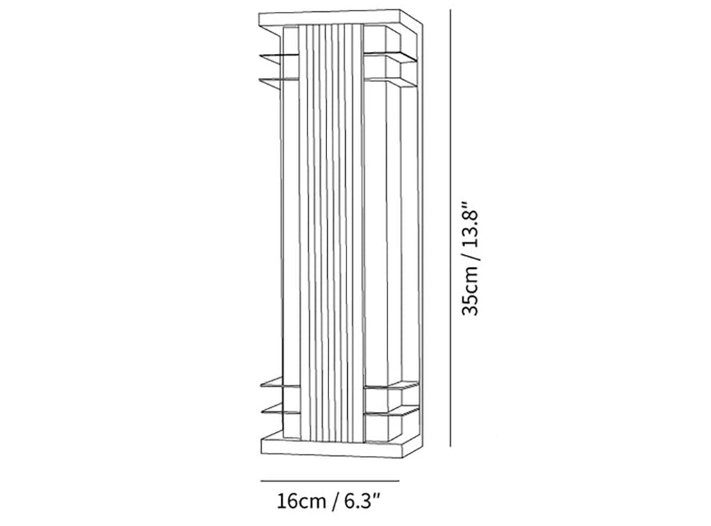 Modern Double Axis Outdoor Wall Lamp