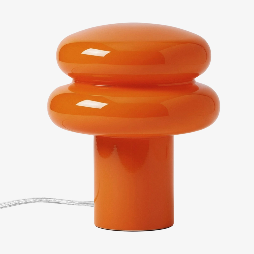 Orange Orra opal glass table lamp