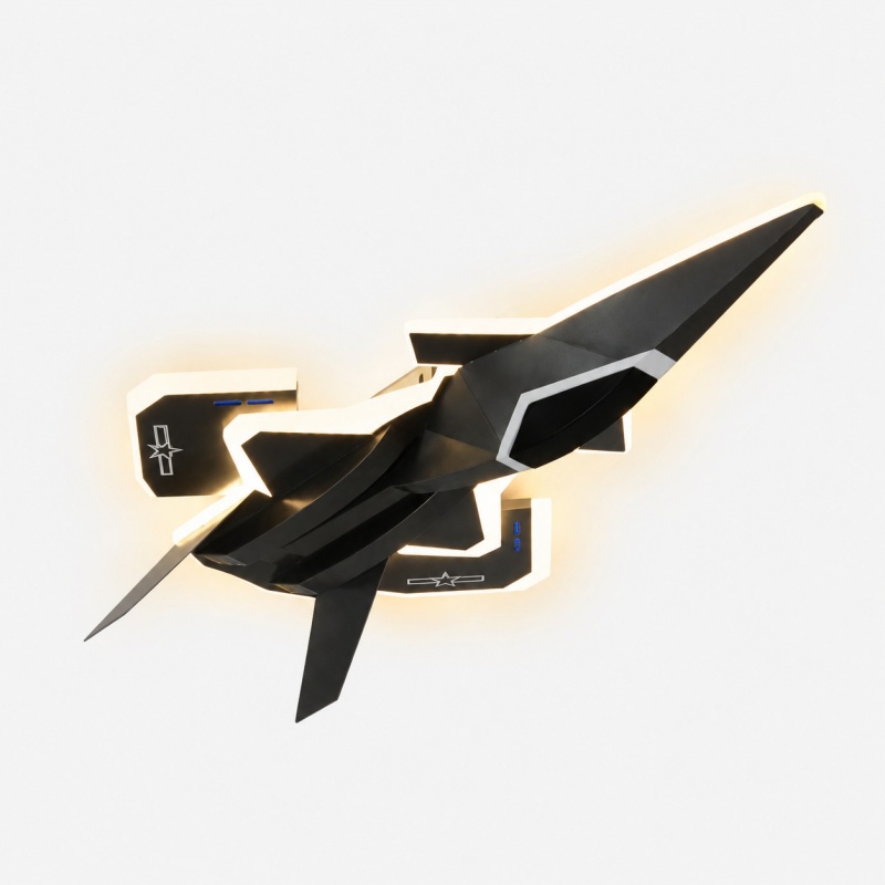 Jet fighter LED ceiling light