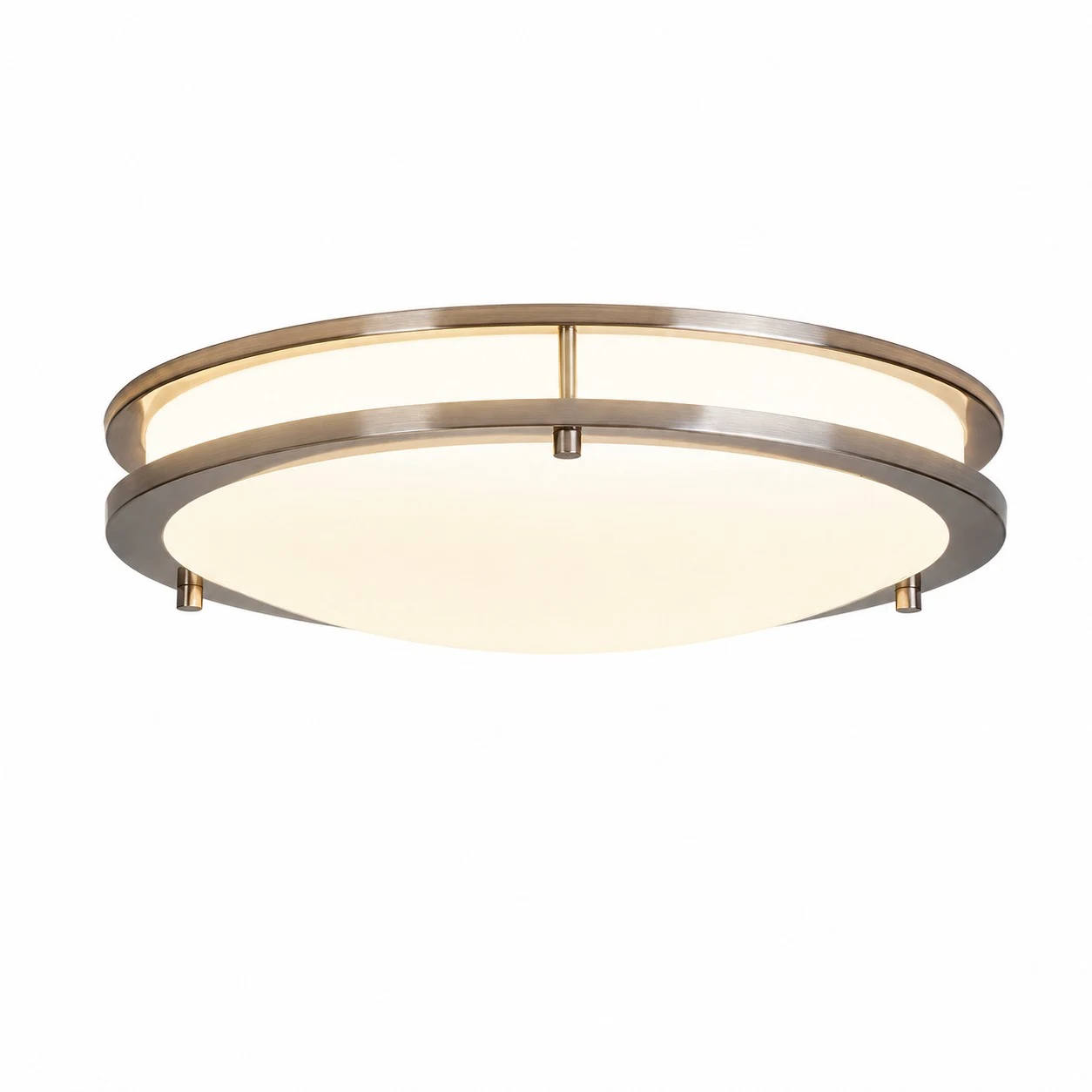 Nickel brossé / Lumière tricolore