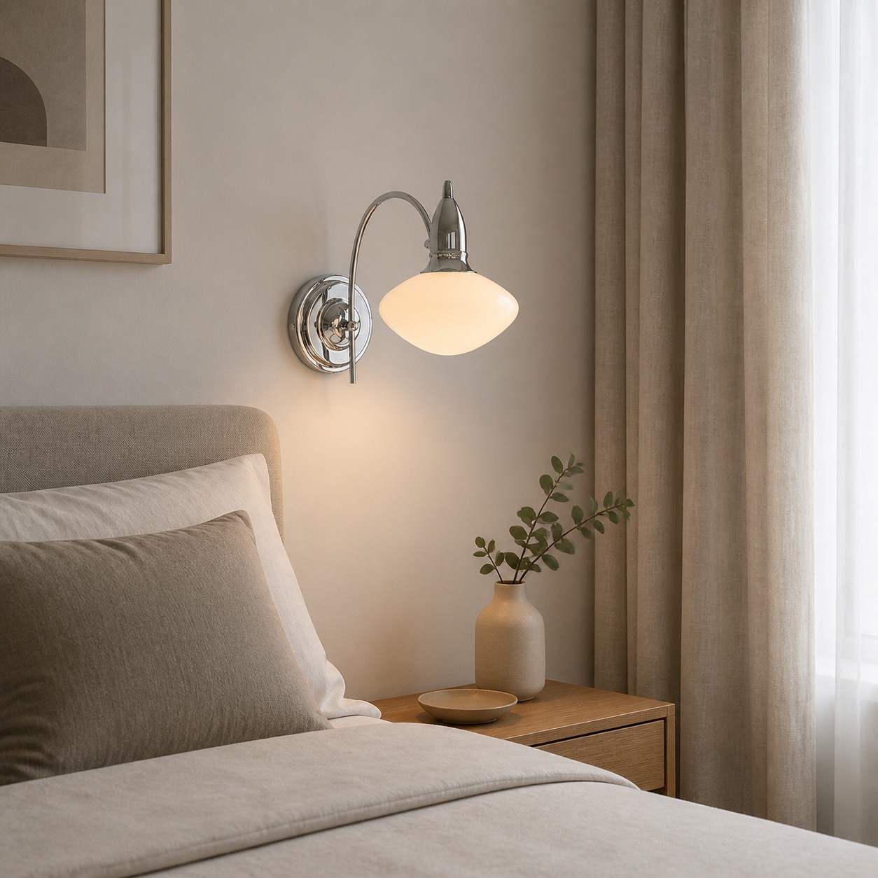 Illuminazione a parete per la camera da letto