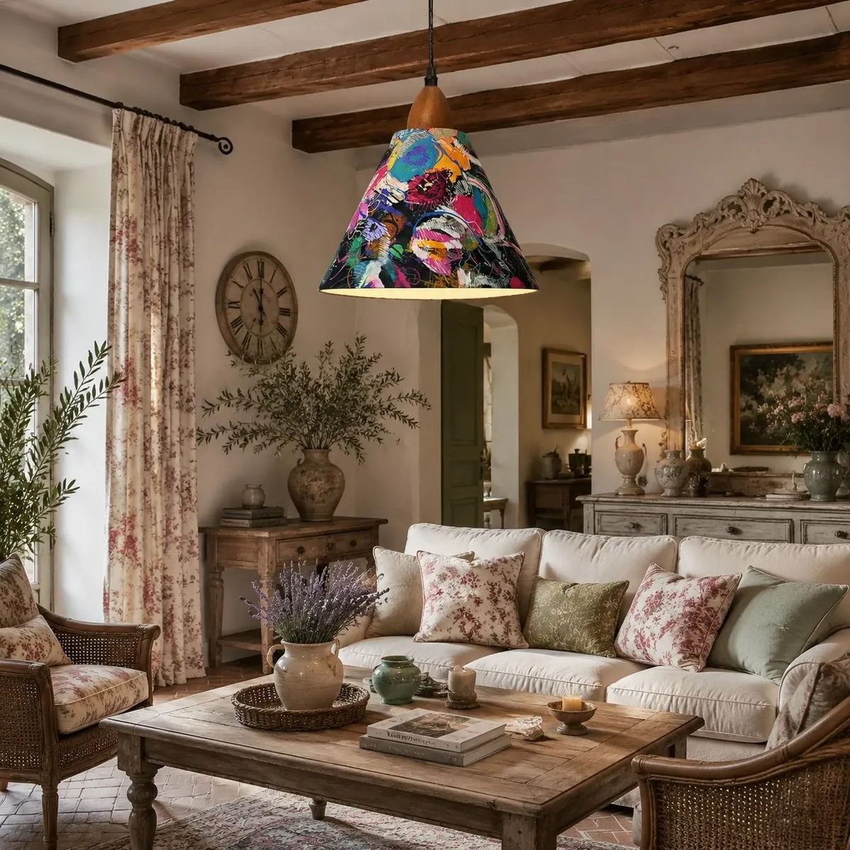 living room scale and warm ambience