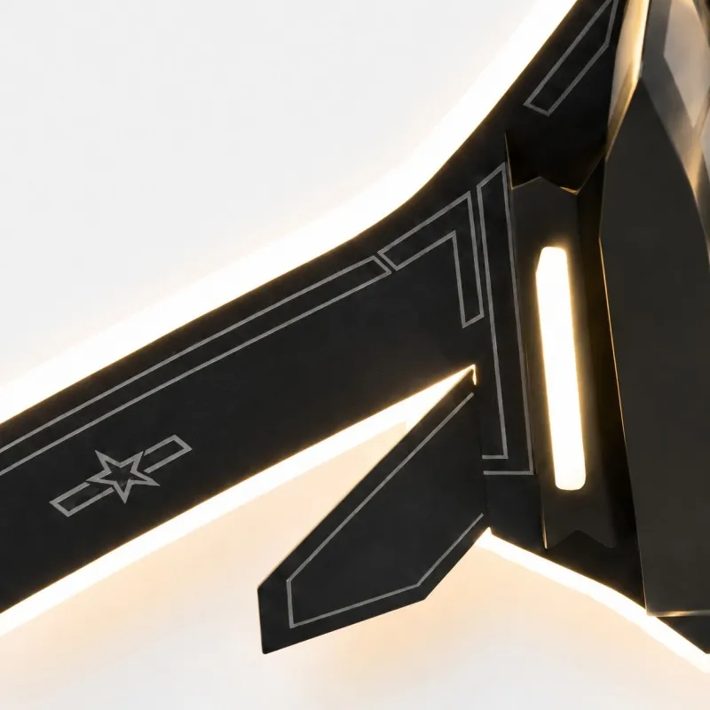 Jet fighter LED ceiling light