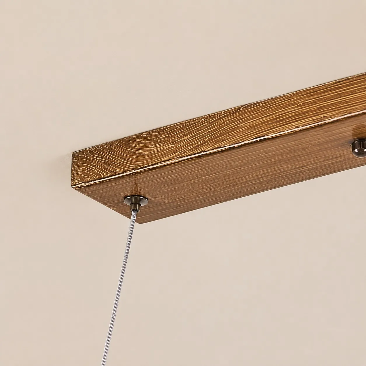 Wood Color Resin Linear Branch Pendant Light