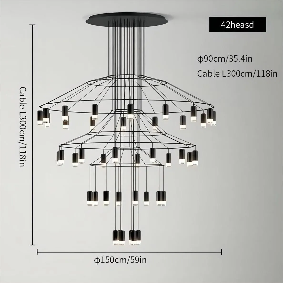Wireflow Chandelier