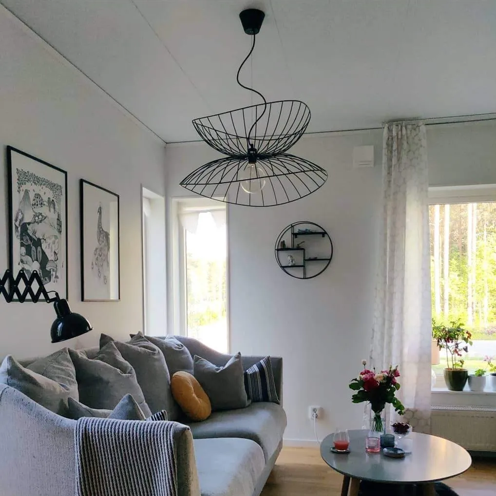 Ray metal pendant light