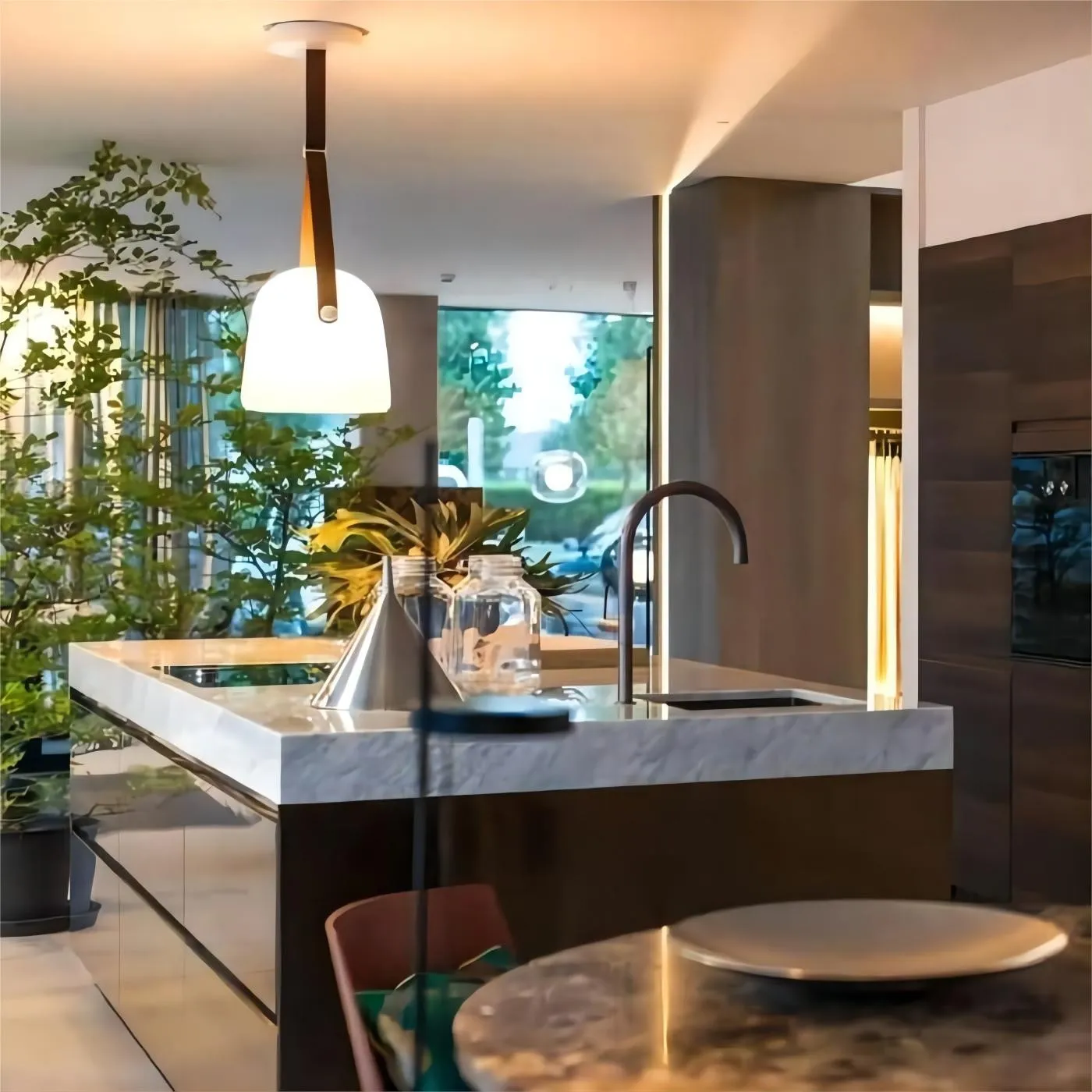 Mona glass pendant lamp