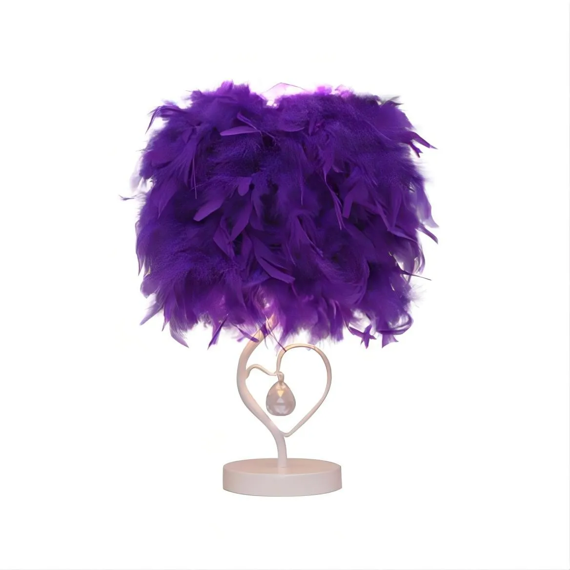 Feather Crystal Table Lamp