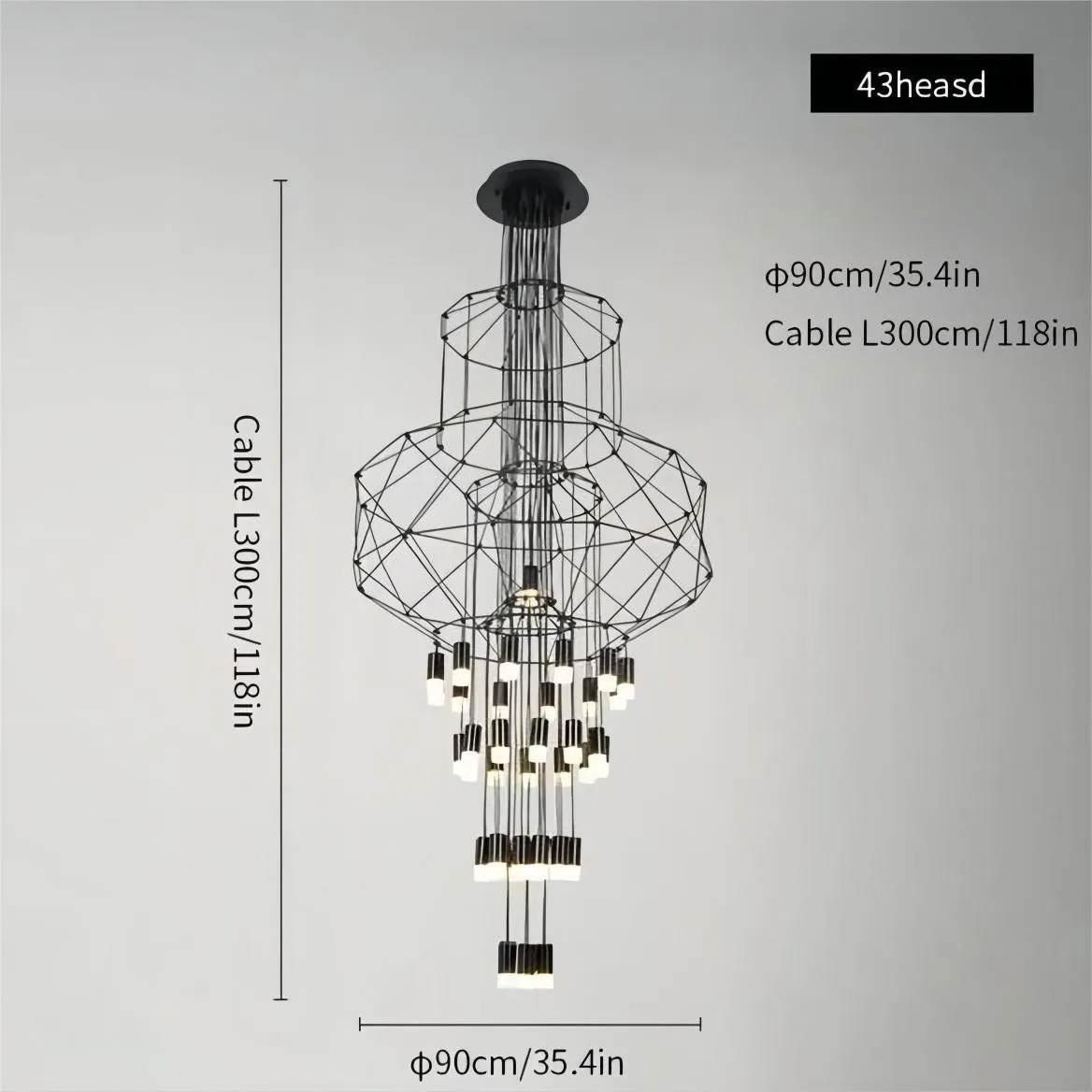 Wireflow Chandelier