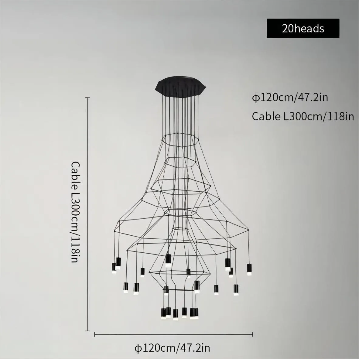 Wireflow Chandelier