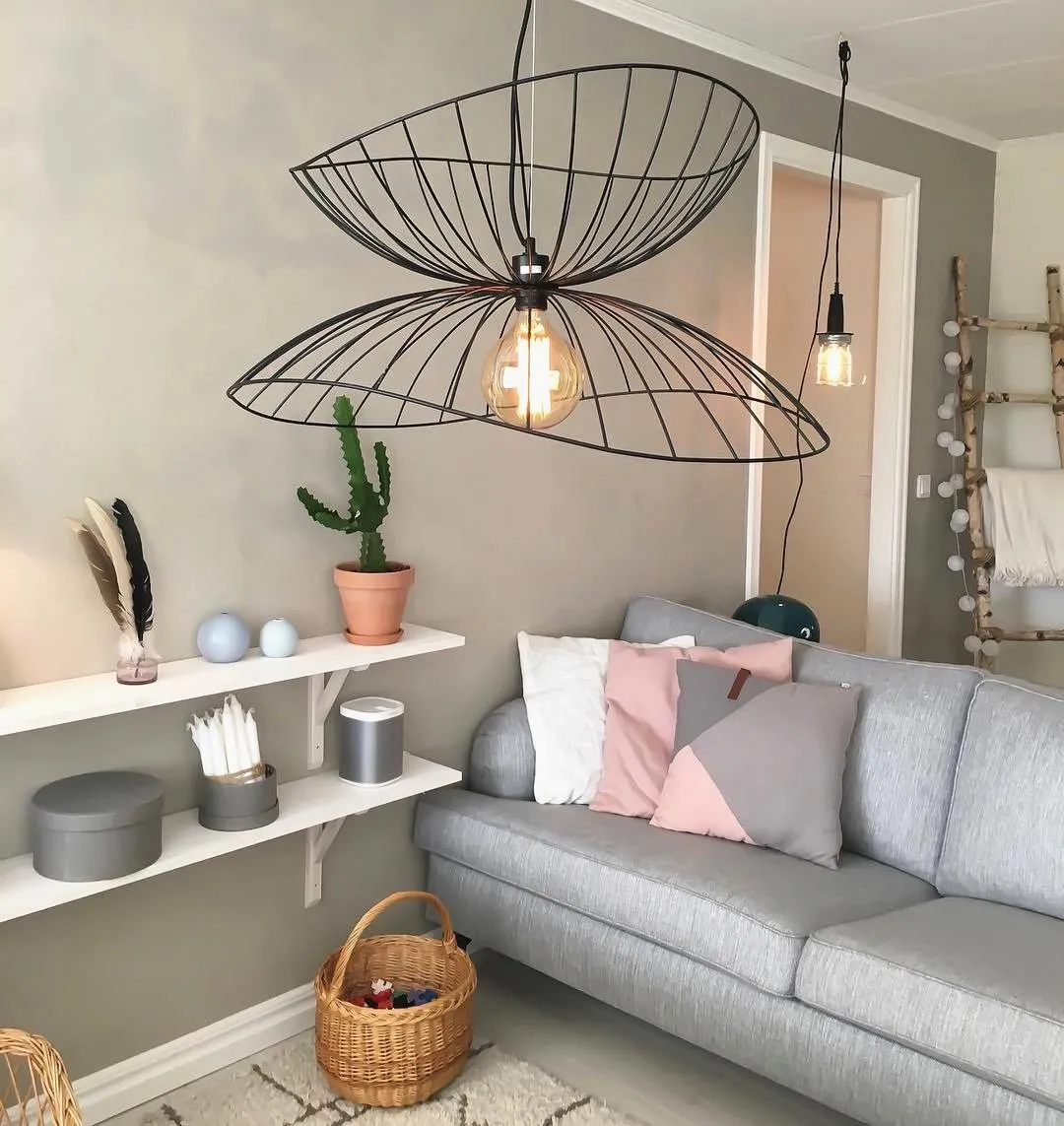 Ray metal pendant light