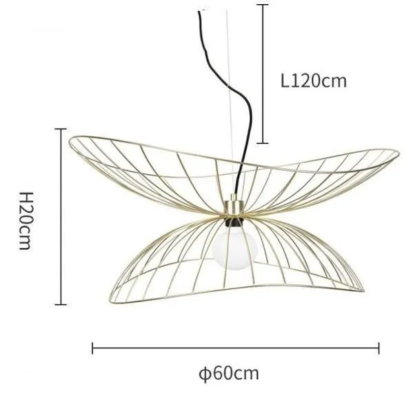 Ray metal pendant light