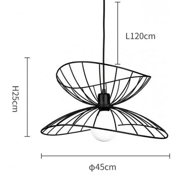 Ray metal pendant light