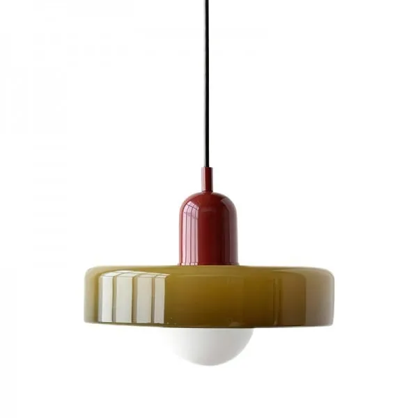 Morandi Disc Orb Glass Pendant Lamp S8