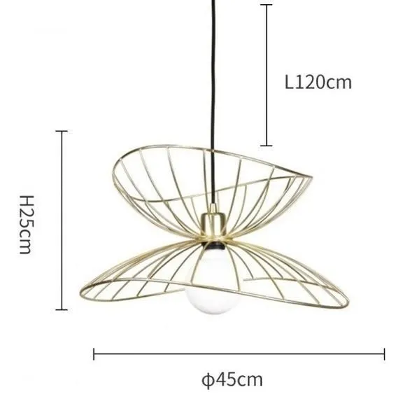 Ray metal pendant light