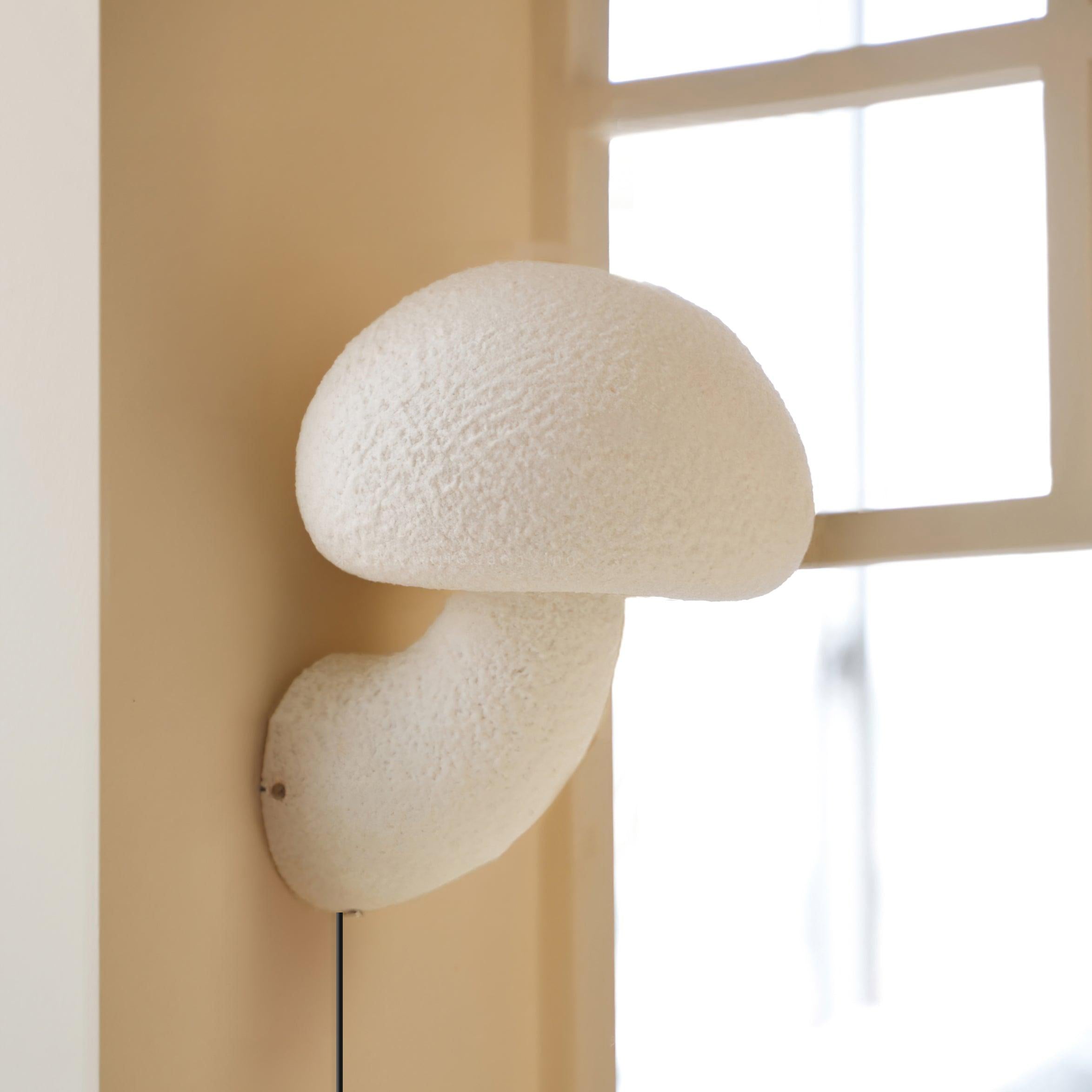 Mushroom Resin Plug-In Wall Light with Inline Switch - product image 6