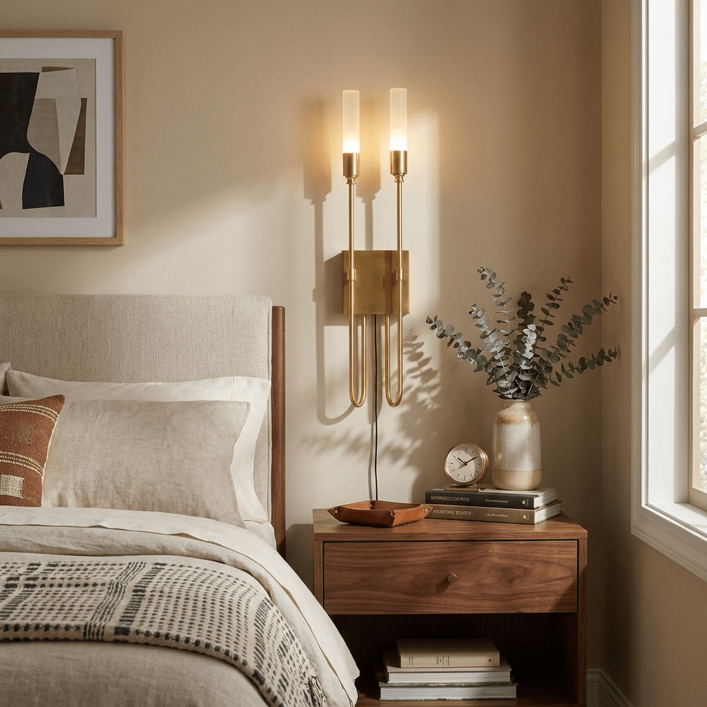 Double Arrow Acrylic Plug-In Wall Light - product image 3