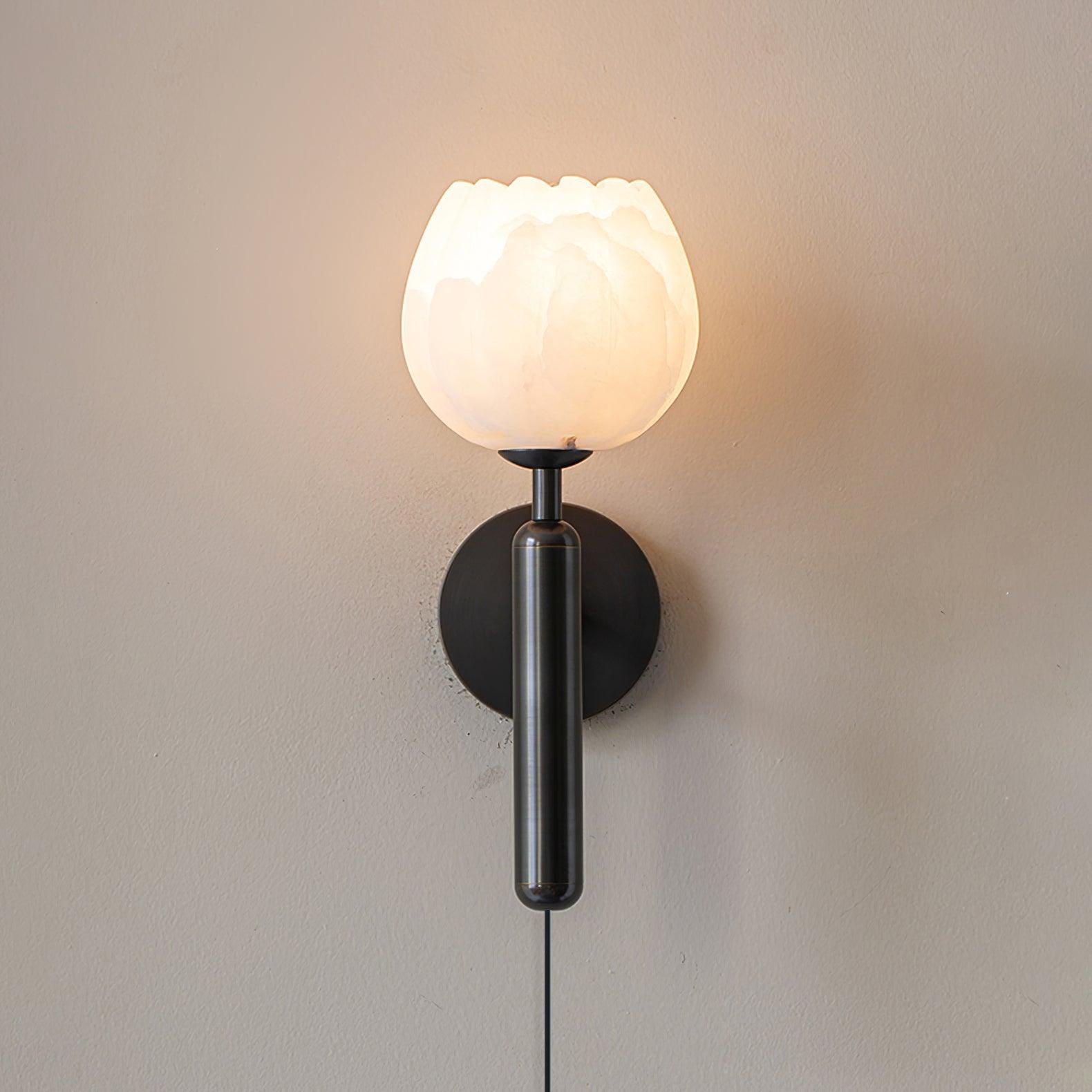 Mian Alabaster Plug-In Wall Light with Inline Switch - product image 5