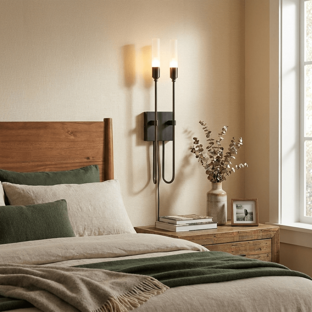 Double Arrow Acrylic Plug-In Wall Light - product image 2