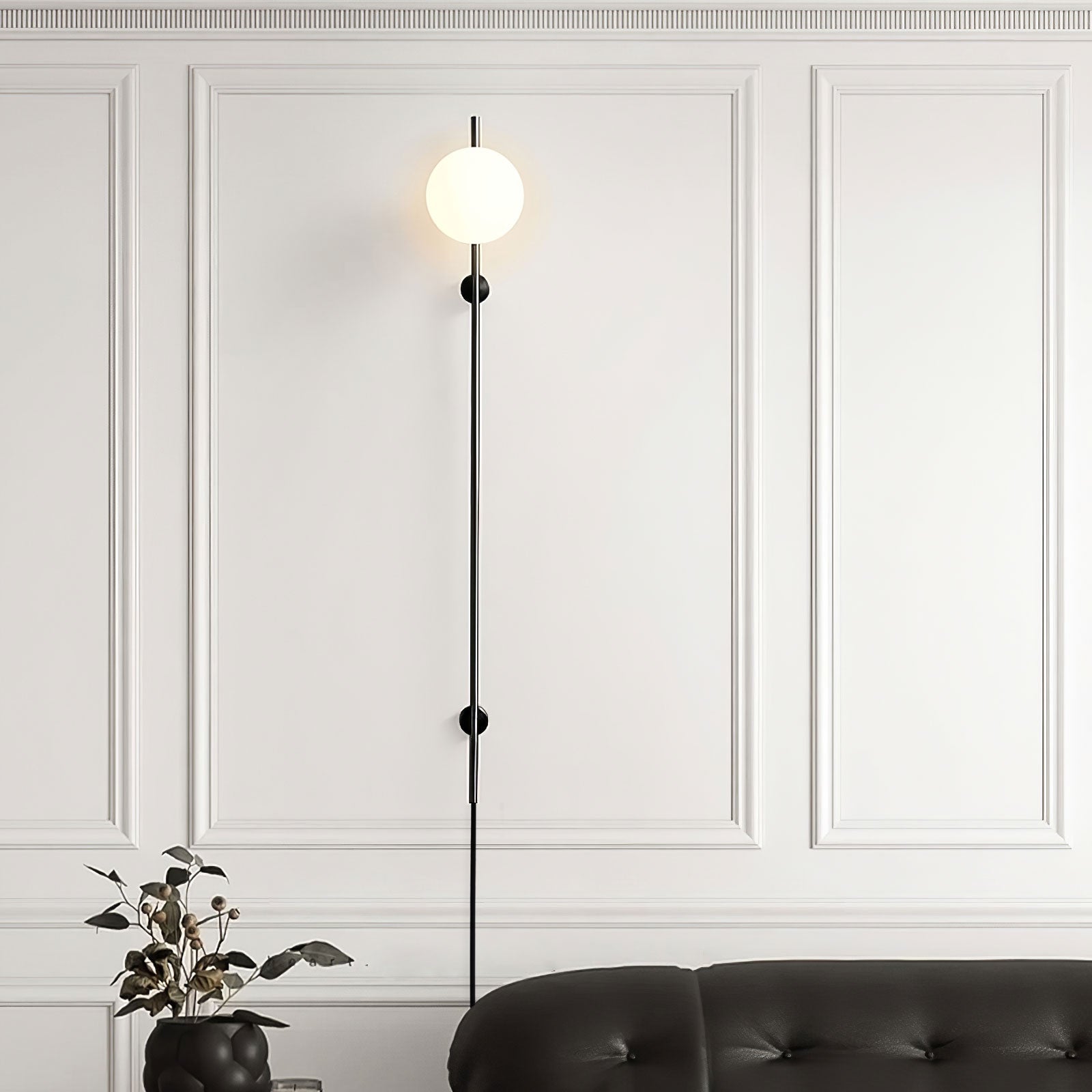 Sculptural Glass Plug-In Wall Light - product image 3